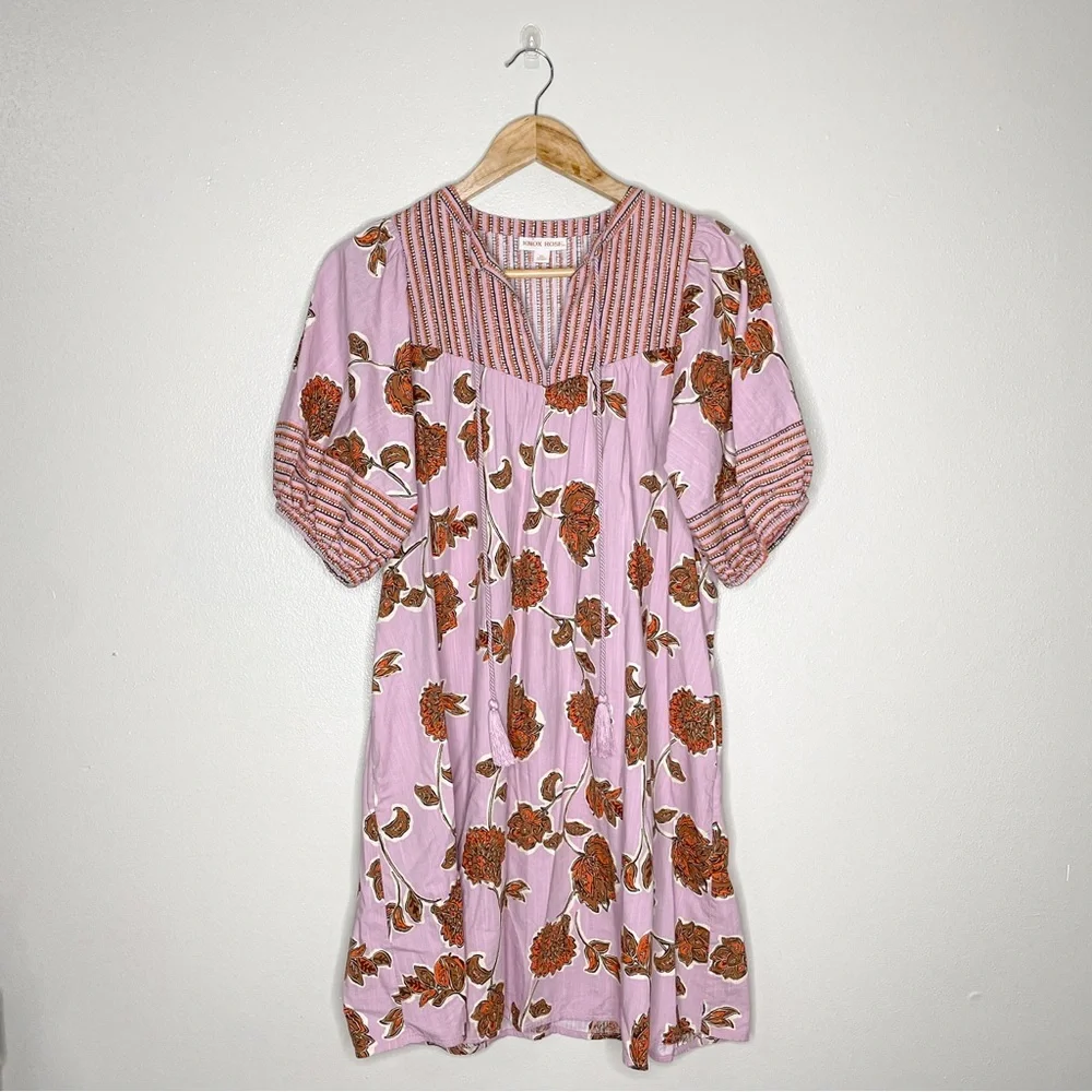 Knox Rose Cotton Blend Floral Mini Dress - Picture 1 of 8